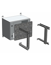 Produkt Rozvadeč nástěnný venkovní LC-20 15U 600x500 plechové dveře 3bodový zámek LC-20-15U-65-22-G - Solarix - Venkovní s vyšším IP