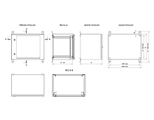 Produkt Rozvadeč nástěnný venkovní LC-20 15U 600x500 plechové dveře 3bodový zámek LC-20-15U-65-22-G - Solarix - Venkovní s vyšším IP