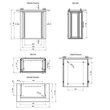 Produkt Rozvaděč termoizolovaný LC-07 24U 700x600 RAL7035 s vent. pravá bočnic LC-07-24U-76-25002-0P-G - Solarix - Venkovní termoizolovaný