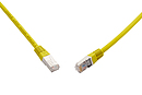 10G patch kabel CAT6A SFTP LSOH 5m žlutý non-snag-proof C6A-315YE-5MB - Solarix - Patch kabely